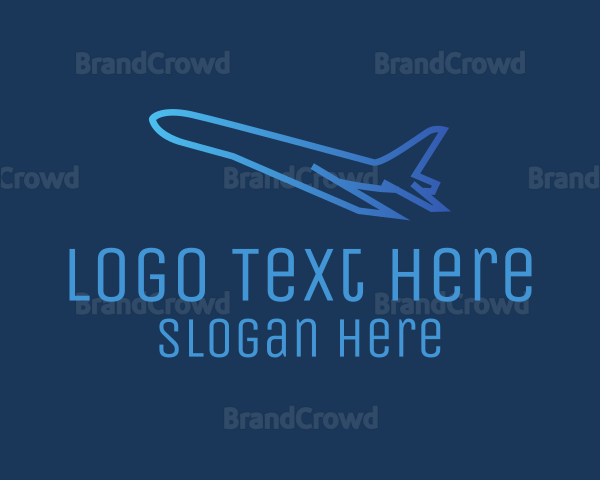 Blue Plane Takeoff Logo