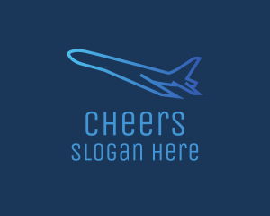 Blue Plane Takeoff Logo