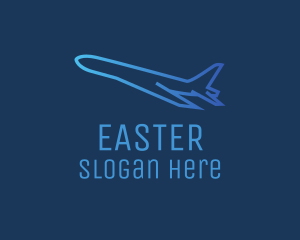 Pilot - Blue Plane Takeoff logo design
