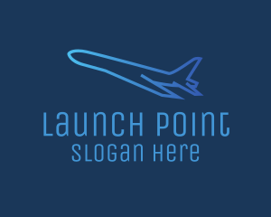 Takeoff - Blue Plane Takeoff logo design