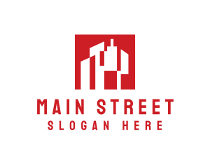 Town - Urban Real Estate logo design
