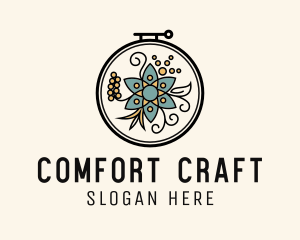 Ornament Flower Crafts logo design