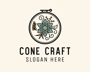 Ornament Flower Crafts logo design