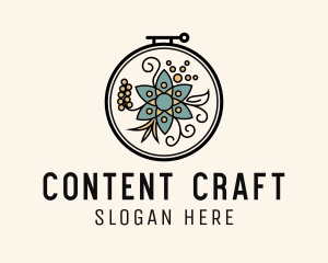 Ornament Flower Crafts logo design