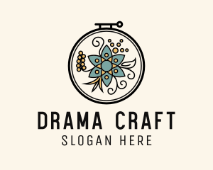 Ornament Flower Crafts logo design