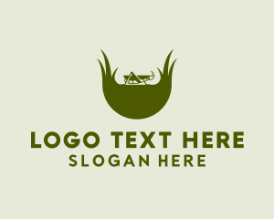 Silhouette - Grasshopper Lawn Care logo design
