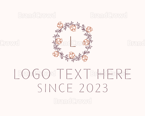 Decorative Floral Gardening Logo