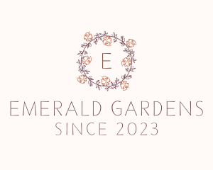 Decorative Floral Gardening logo design