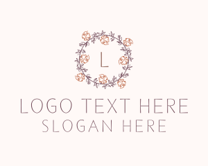 Decorative Floral Gardening Logo