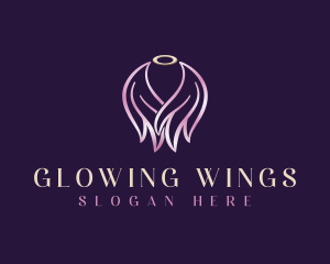 Angel Wings Halo logo design