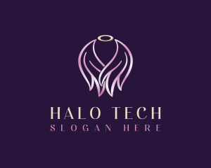 Angel Wings Halo logo design