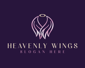 Angel Wings Halo logo design