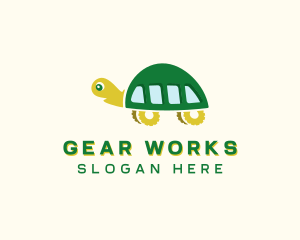 Turtle Vehicle Gears logo design