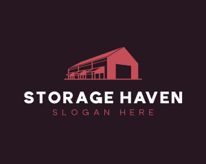 Warehouse - Logistics Warehouse Facility logo design