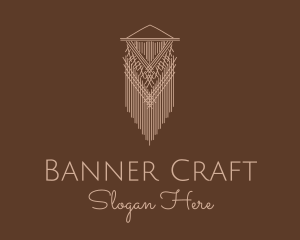 Woven Wall Hanging Macrame logo design