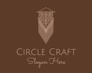 Woven Wall Hanging Macrame logo design