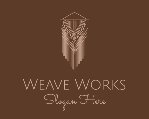 Weave - Woven Wall Hanging Macrame logo design
