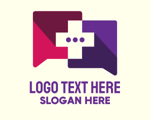 Telehealth - Medical Consultation Messaging App logo design