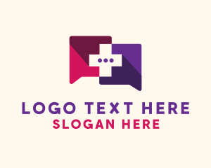 Chatting - Medical Health Messaging logo design