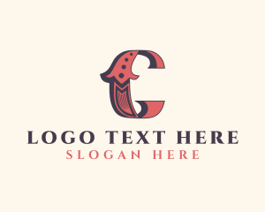 Barbershop - Antique Boutique Brand Letter C logo design