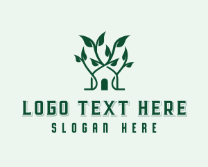 Tree Plant Gardening  Logo