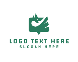 Messaging - Dragon Chat App logo design