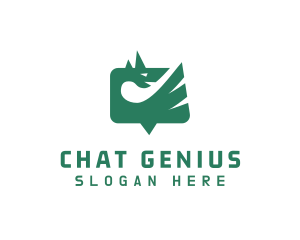 Dragon Chat App logo design