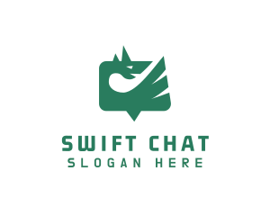 Dragon Chat App logo design