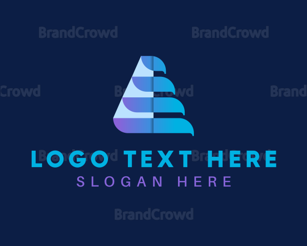 Creative Triangle Letter A Logo