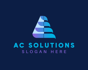 Creative Triangle Letter A logo design