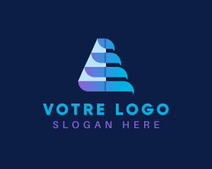 Statistic - Creative Triangle Letter A logo design