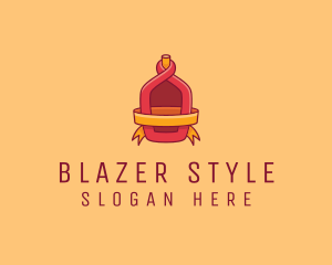 Red Alcohol Bottle Flask logo design