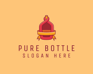 Bottle - Red Alcohol Bottle Flask logo design