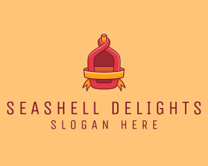 Red Alcohol Bottle Flask logo design