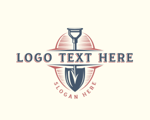 Shovel Landscaping Tool Logo