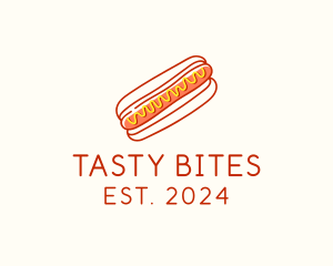Meal - Cafeteria Hot Dog Doodle logo design