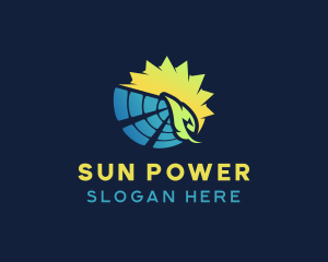 Solar Sun Sustainable logo design