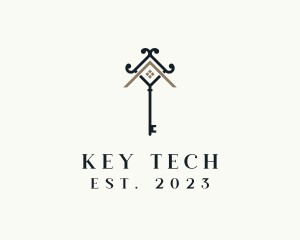 Premium House Key Property logo design