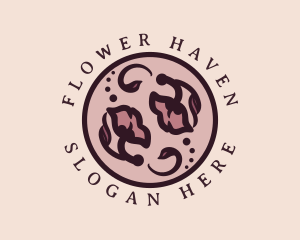 Flower Rose Buds logo design