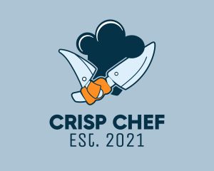 Chef Kitchen Knife  logo design