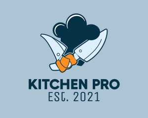 Chef Kitchen Knife  logo design