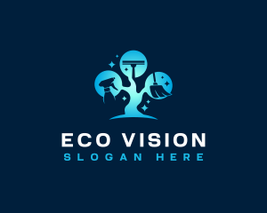 Eco Maintenance Cleaning logo design