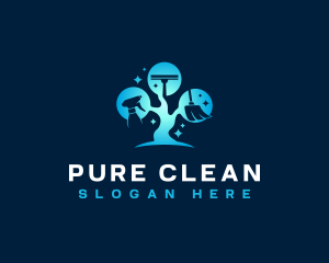 Eco Maintenance Cleaning logo design