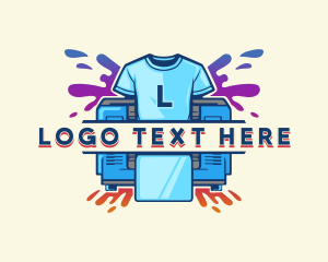 Screenprint - T-Shirt Clothing Printer logo design