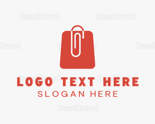 Paper Clip Shopping Logo