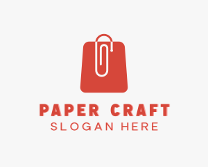 Paper Clip Shopping logo design