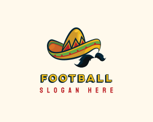 Mustache Mexican Hat Logo