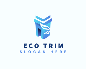 Garbage Bin Eco logo design