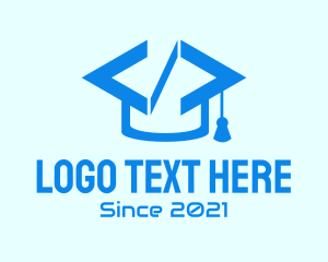 Hackathon - Graduation Cap Code logo design