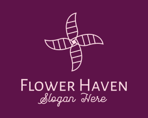 Fancy Flower Propeller  logo design